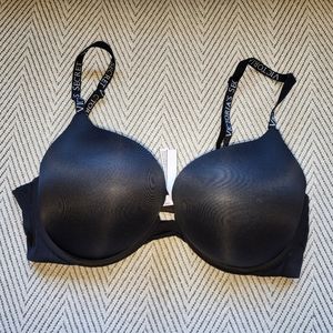 Victoria Secret T-shirt Push Up Bra 38C Black